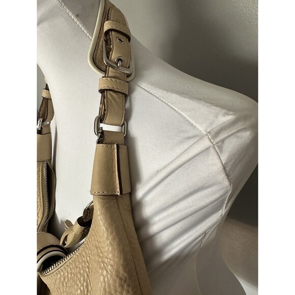 Vintage Coach Pebbled Leather Shoulder Bag M05S-5054 Beige Hobo Bag Purse EUC - Picture 4 of 10